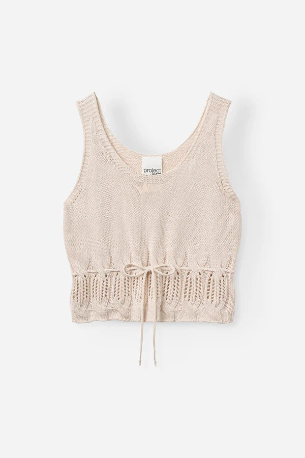 Vaka Knit Top - Chalk