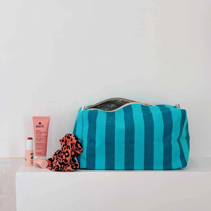 Vic Toiletry Bag Stripes Tahitian/Capri