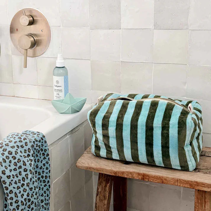 Vic Terry Toiletry Bag - Blue/Kaki