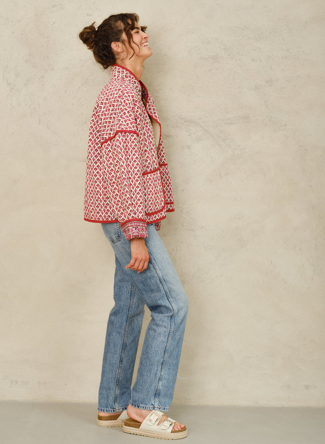 Viti Print jacket Pink