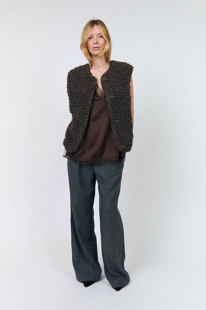VadaLL Vest - Dark Mokka
