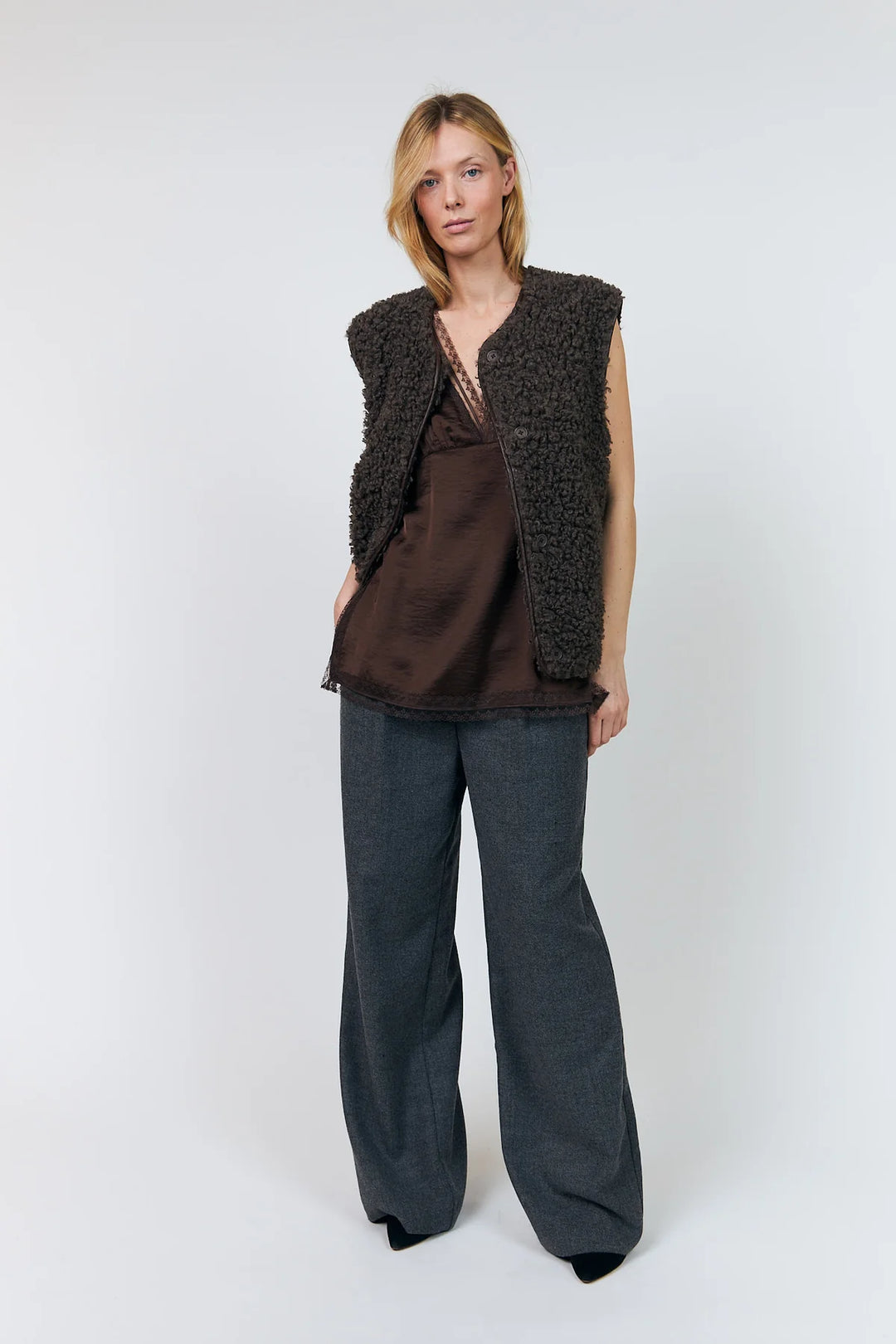 VadaLL Vest - Dark Mokka