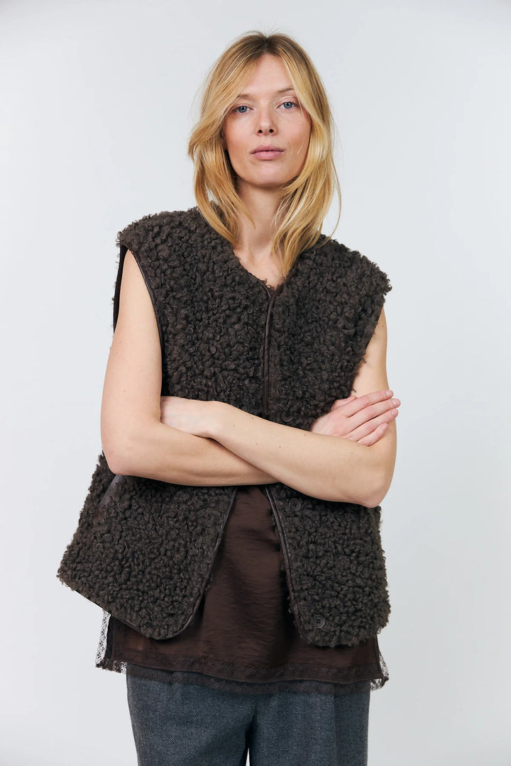 VadaLL Vest - Dark Mokka