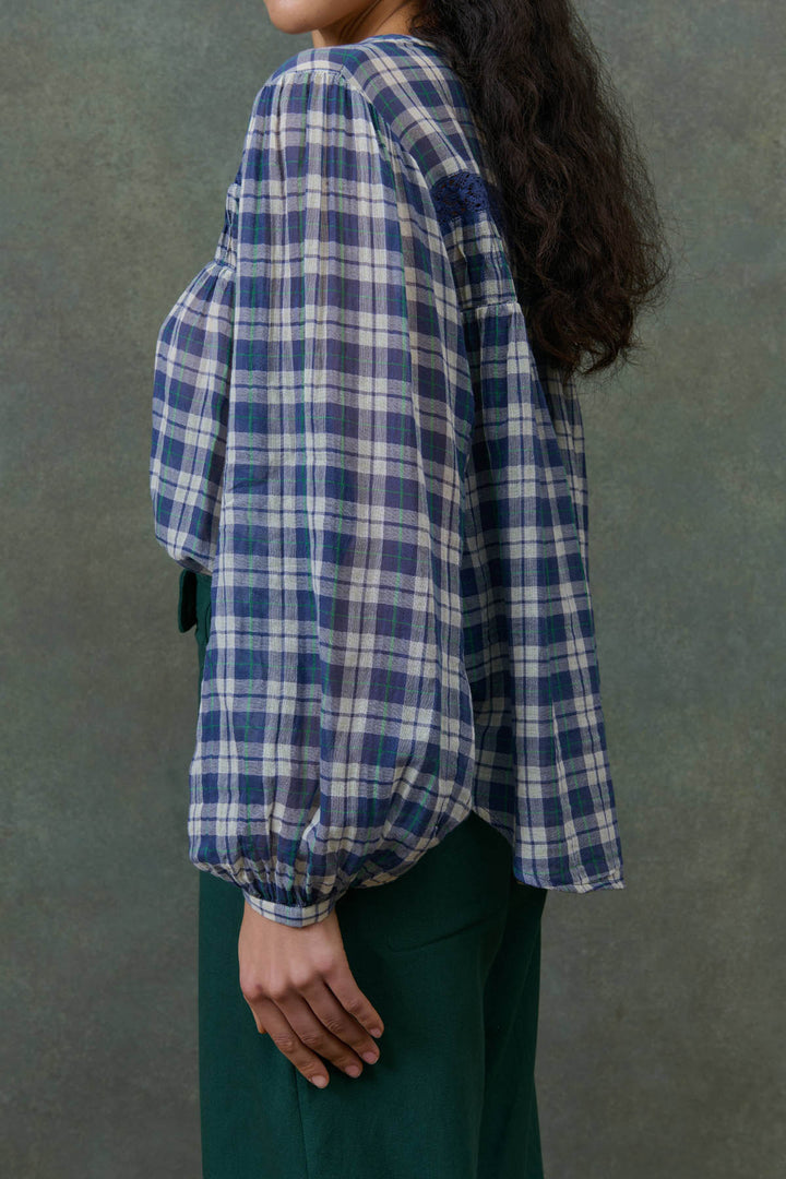 Jally Shirt - Blue Chilly Checks