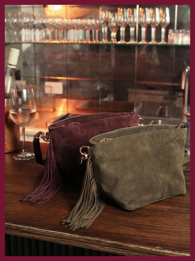 Kingston Tassel Cross Body Bag Olive