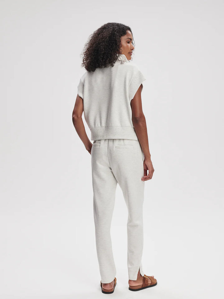 Kelly Half Zip Ivory Marl
