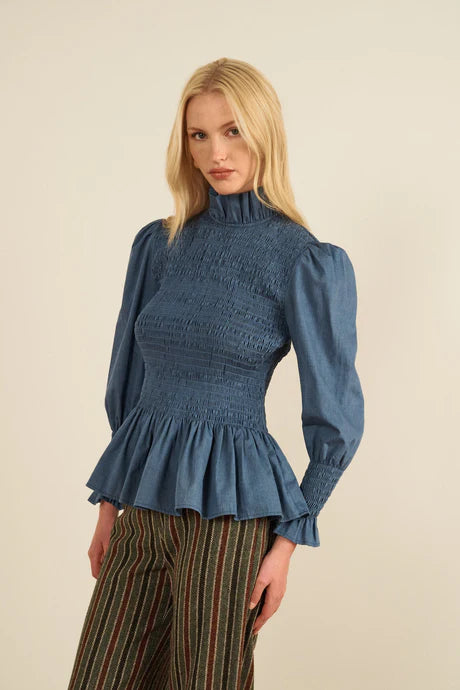 Aleria Shirt - Indigo