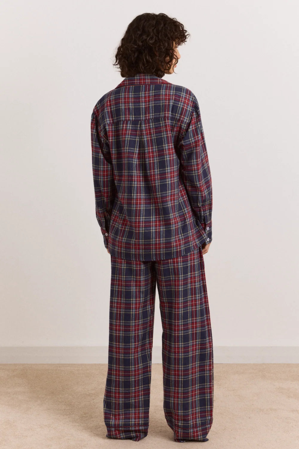 Antonella Pj Set - Flannel Tawny Check