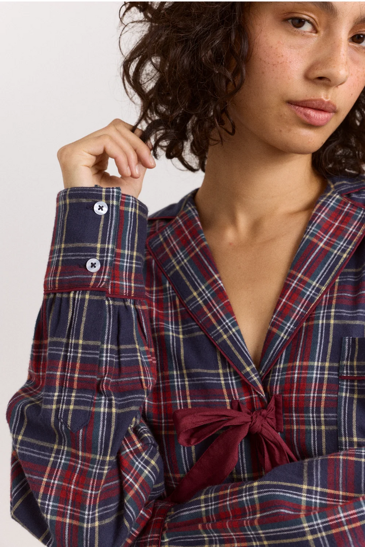 Antonella Pj Set - Flannel Tawny Check
