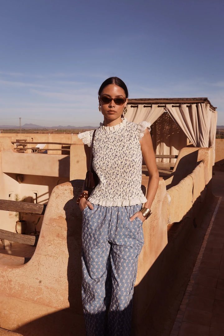 Nelly Top in Bleu - R6216