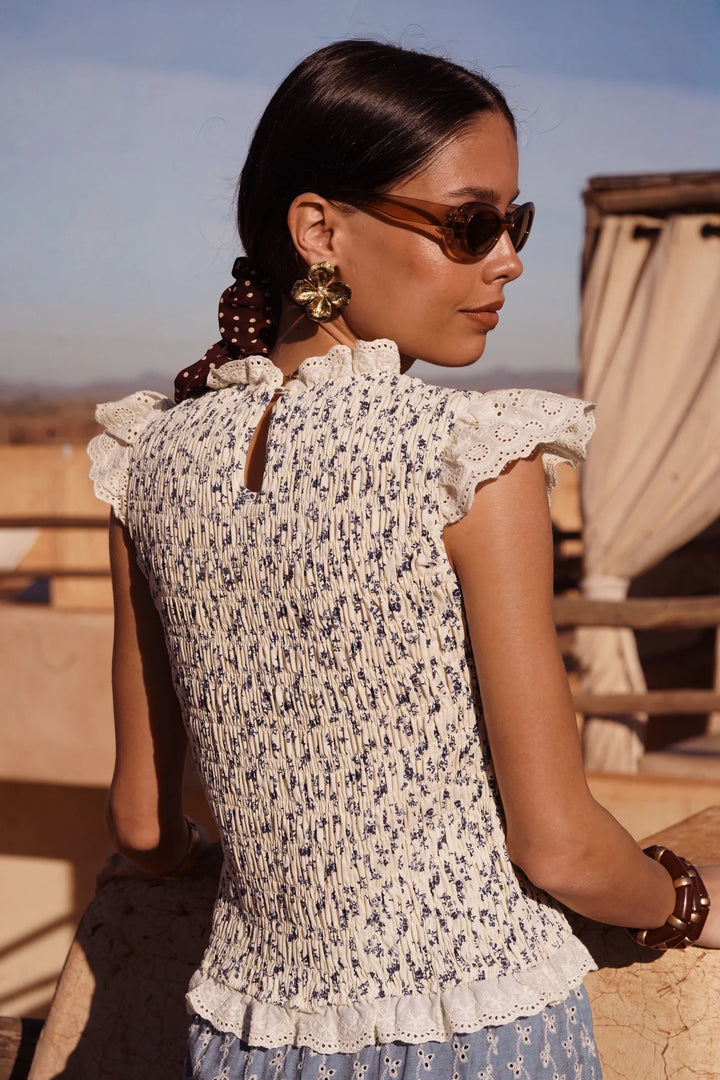 Nelly Top in Bleu - R6216