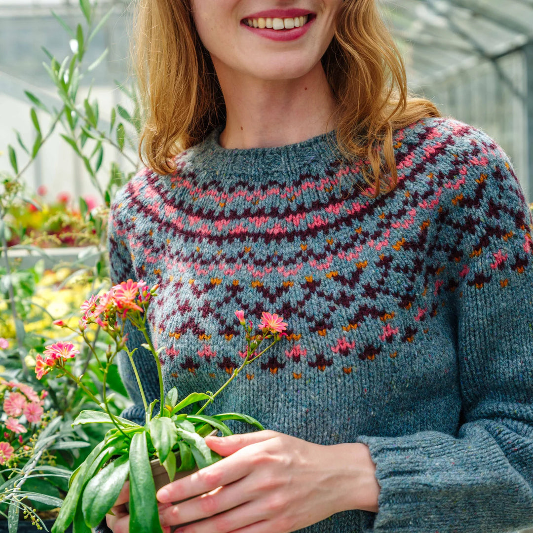 Aqua Chunky Fairisle Jumper