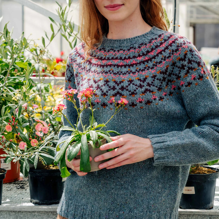 Aqua Chunky Fairisle Jumper