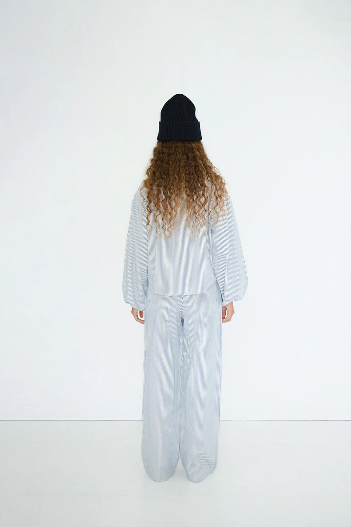 Berta Striped Jeans - Light Cream