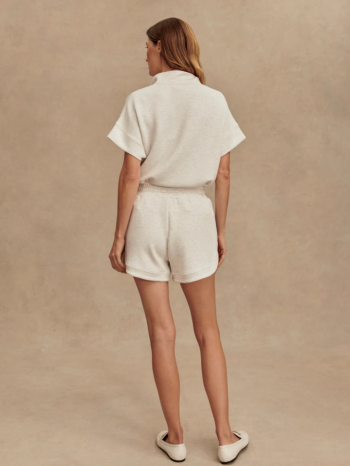 Ollie High Rise Shorts Ivory Marl