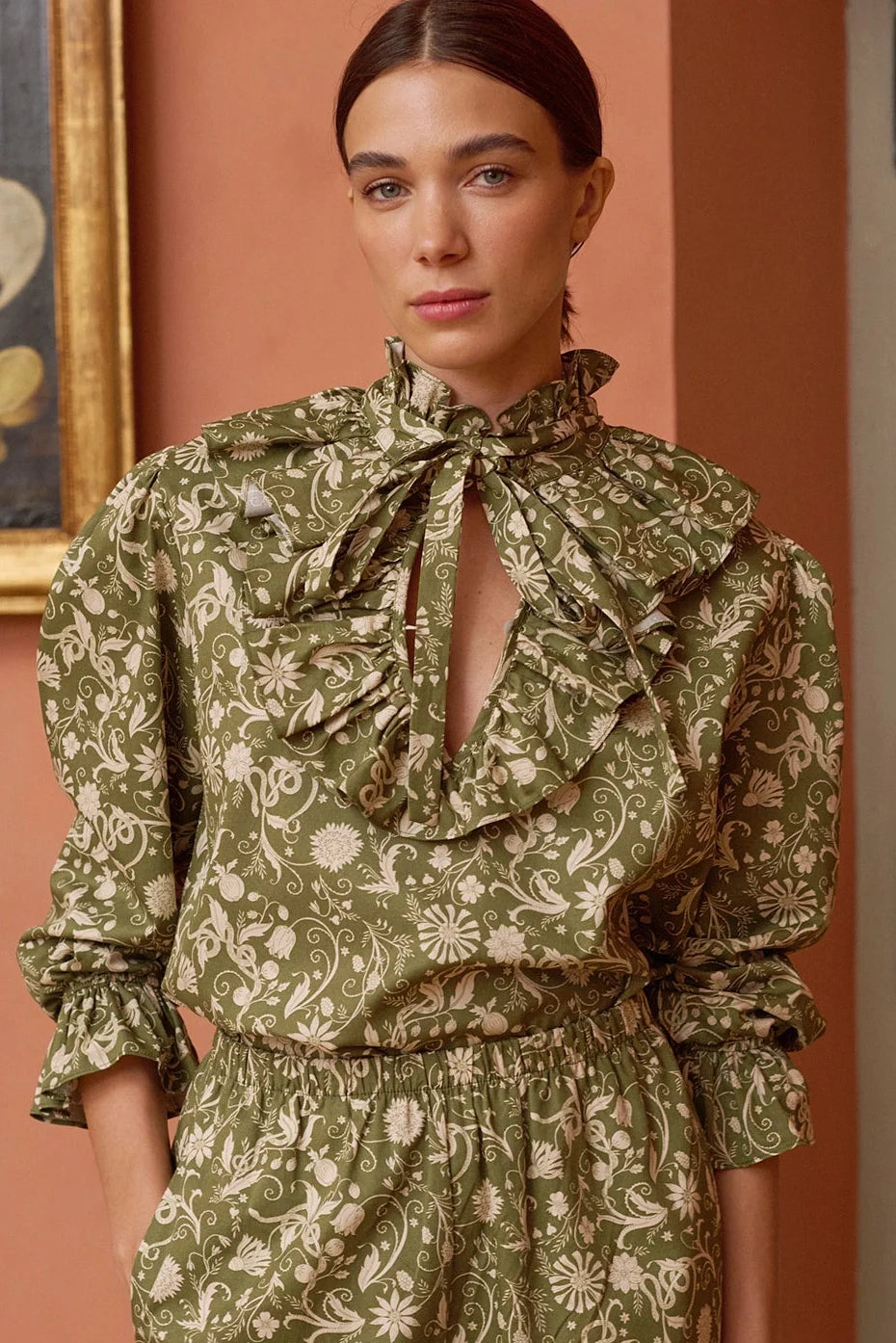 Barbara Shirt - Olive Liberty