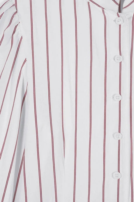 Beckett Shirt - Cabernet Stripes