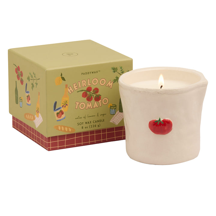 Paddywax Bistro Tomato Ceramic Candle - Heirloom Tomato