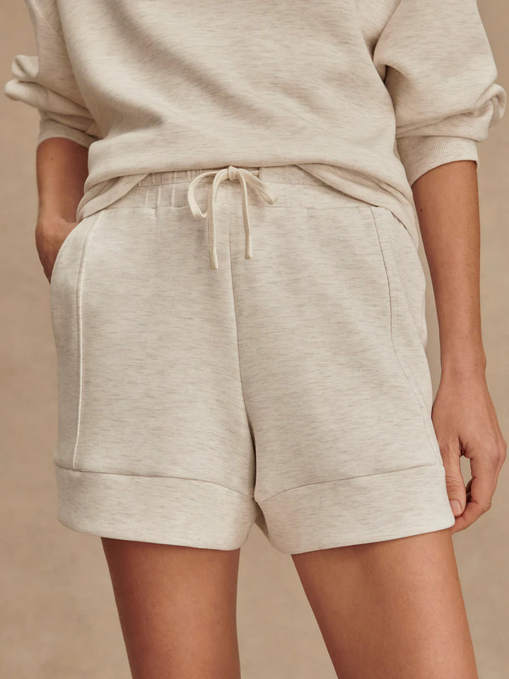Atrium High Rise Short 4.5 - Ivory Marl