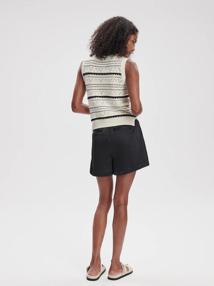 Athena Knit Vest Egret