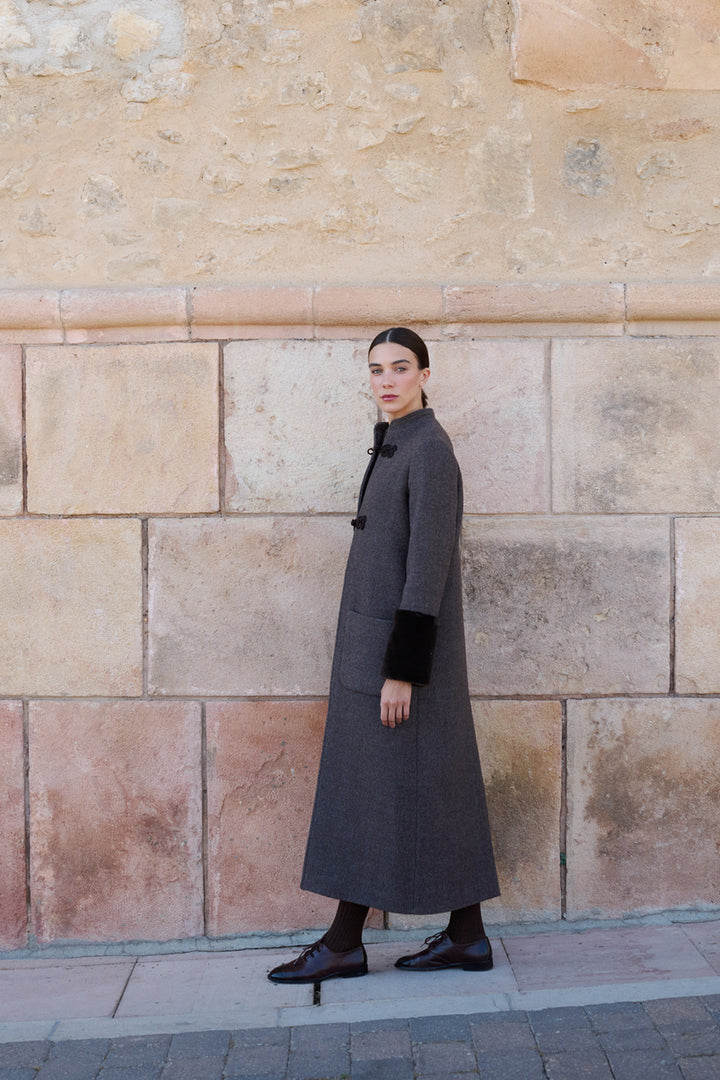 Carnot Coat - Brown Wool