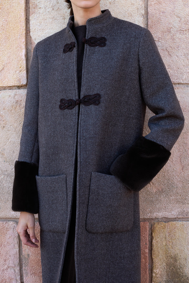 Carnot Coat - Brown Wool