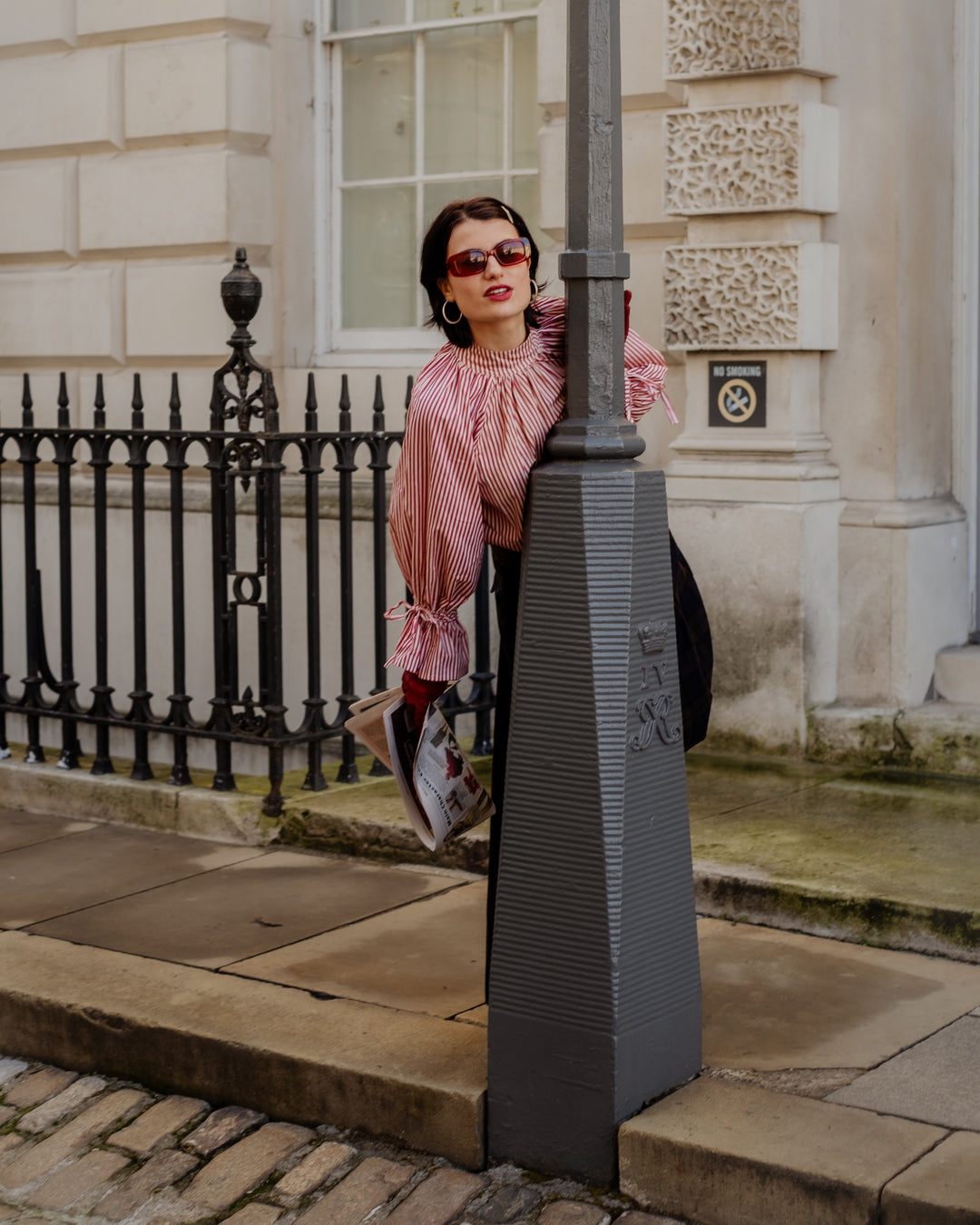 Joy Blouse in Red Ticking