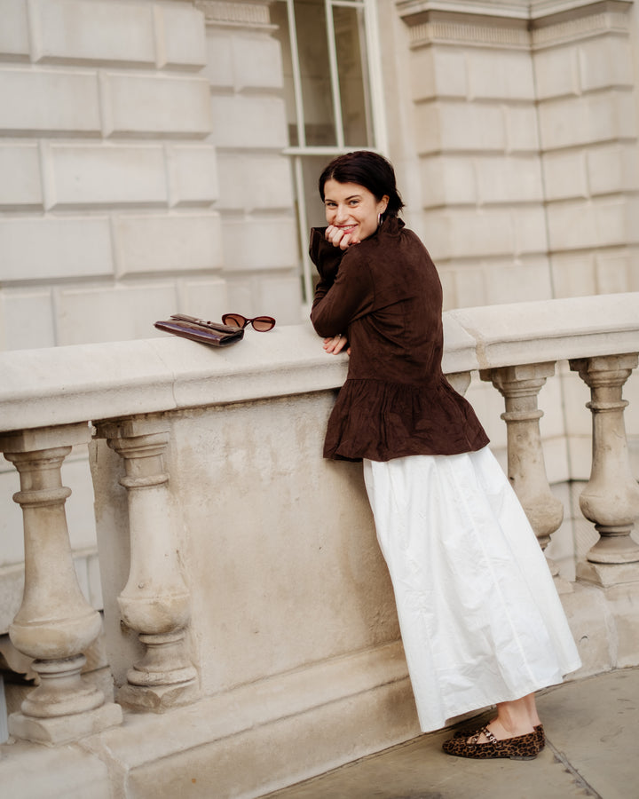 Tinky Blouse in Chocolate Cord