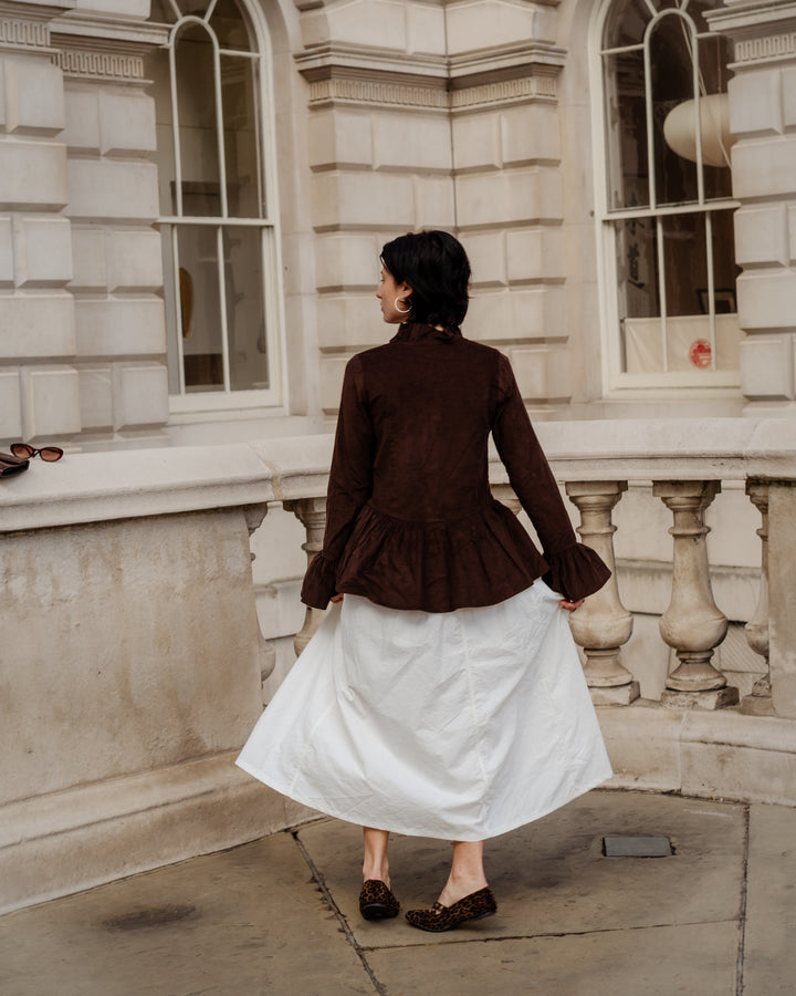 Tinky Blouse in Chocolate Cord