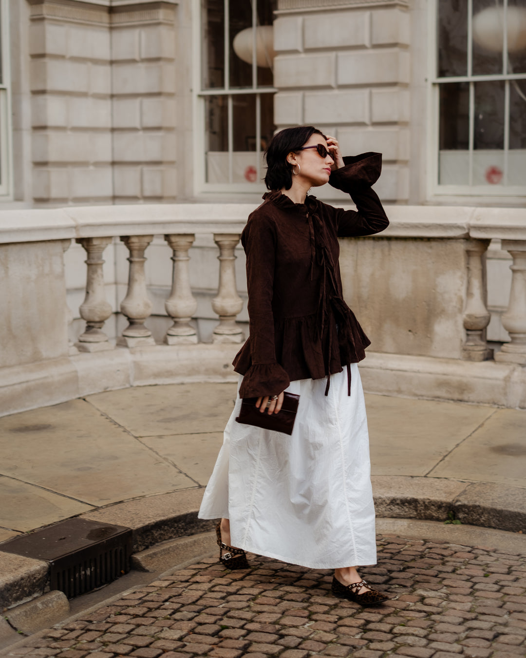 Tinky Blouse in Chocolate Cord
