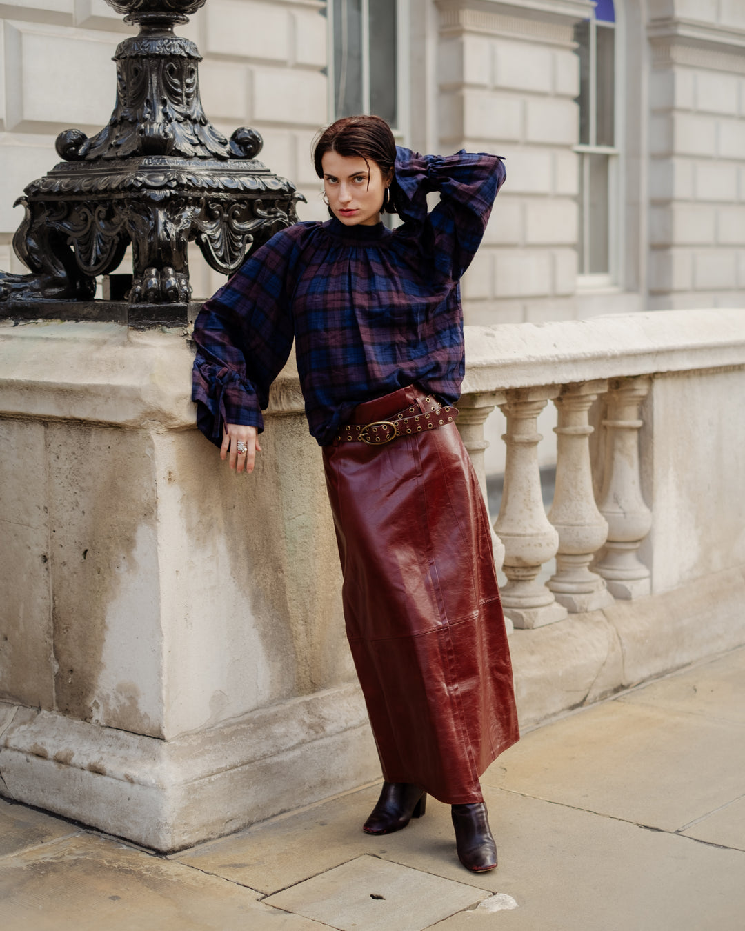 Joy Blouse in Arden Check