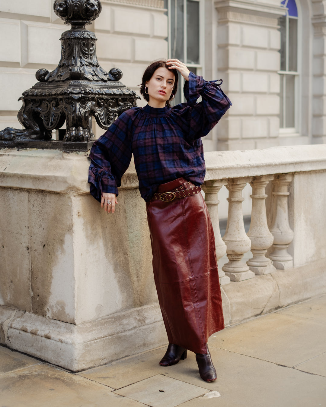 Joy Blouse in Arden Check