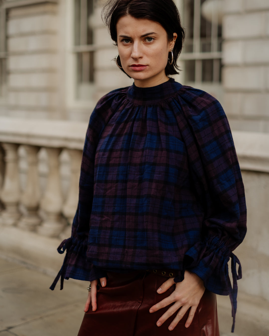 Joy Blouse in Arden Check