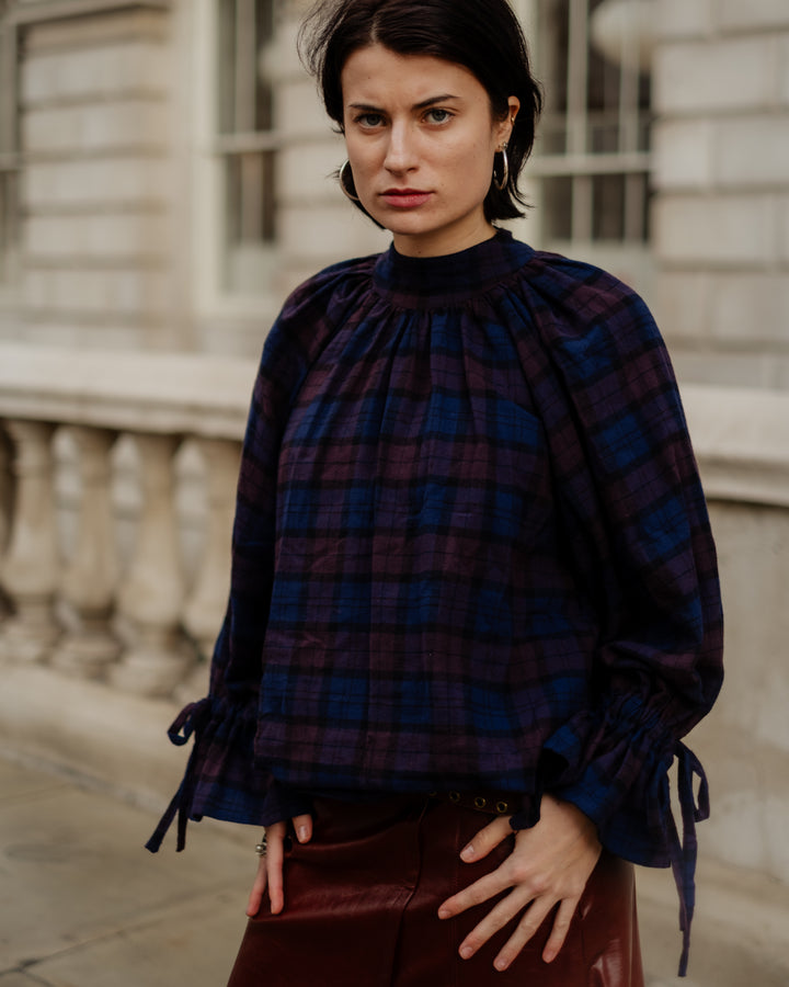 Joy Blouse in Arden Check