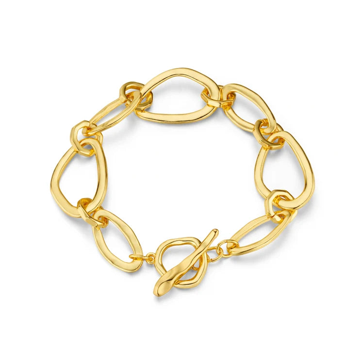 Oval Link T-Bar Bracelet - ORE40532