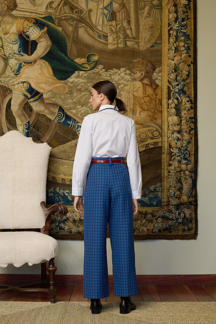 Chesnut Pants - Navy Checks