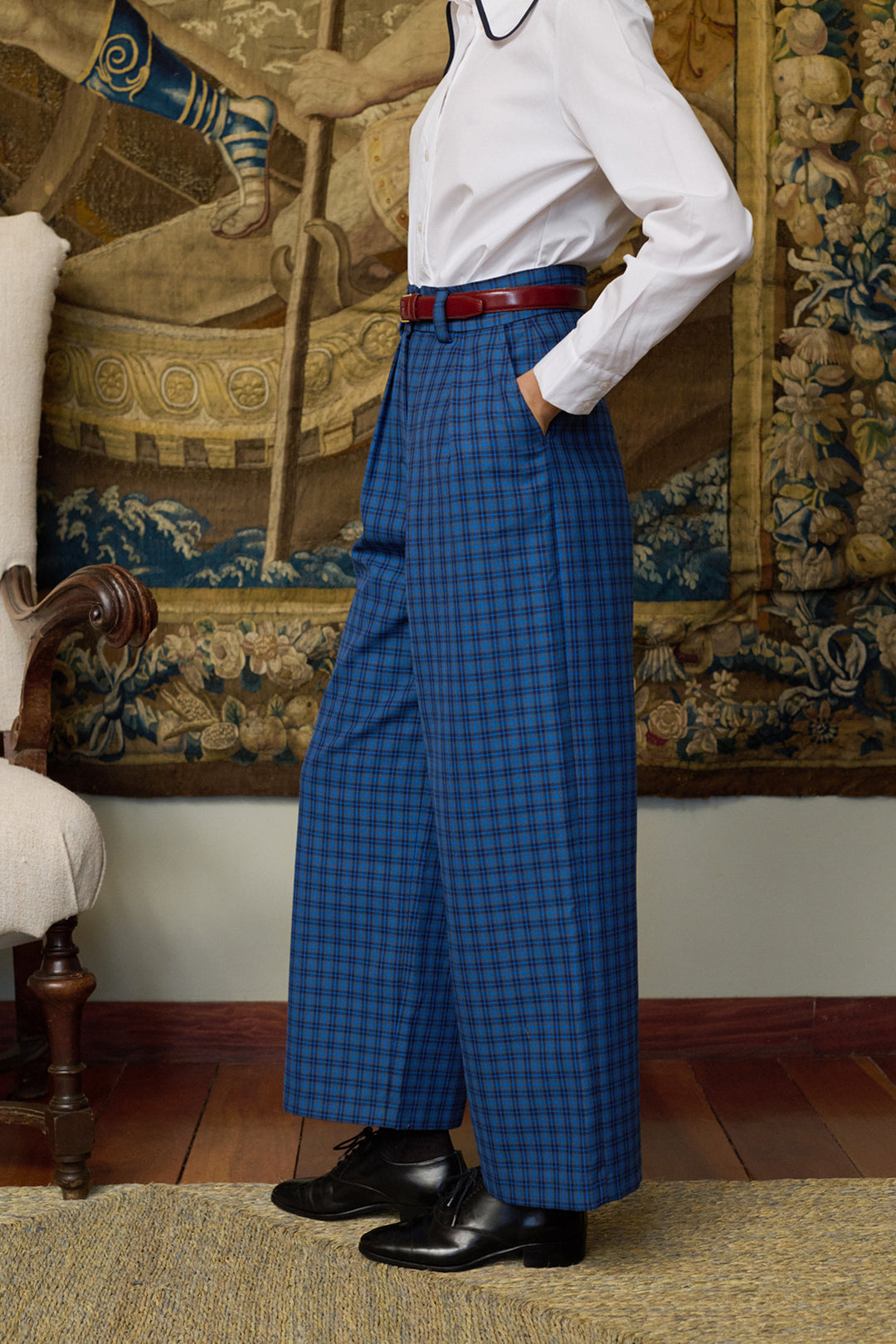 Chesnut Pants - Navy Checks