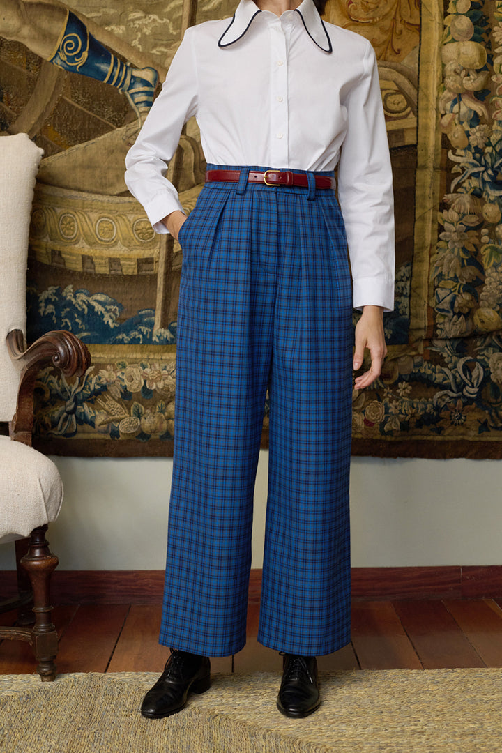 Chesnut Pants - Navy Checks