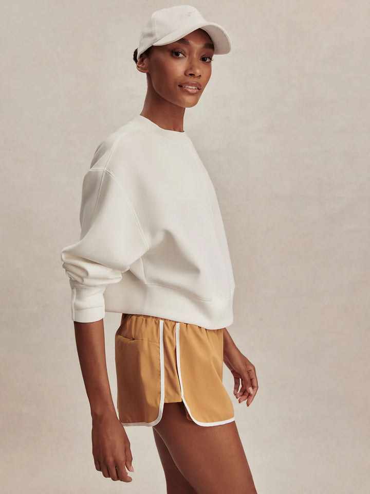 Tasmin Cropped Sweat - Snow White