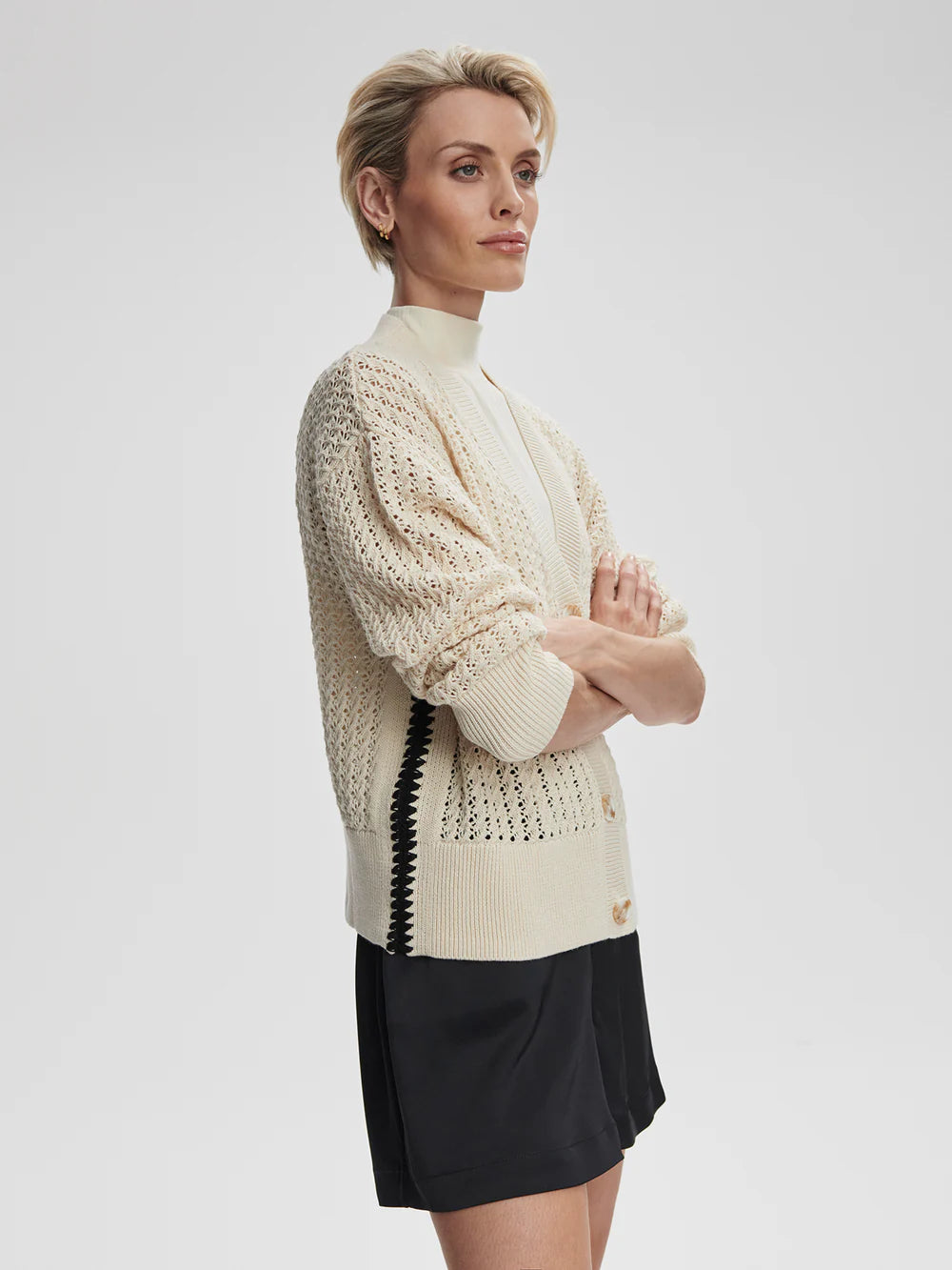 Astell Relaxed Knit Cardigan - Birch