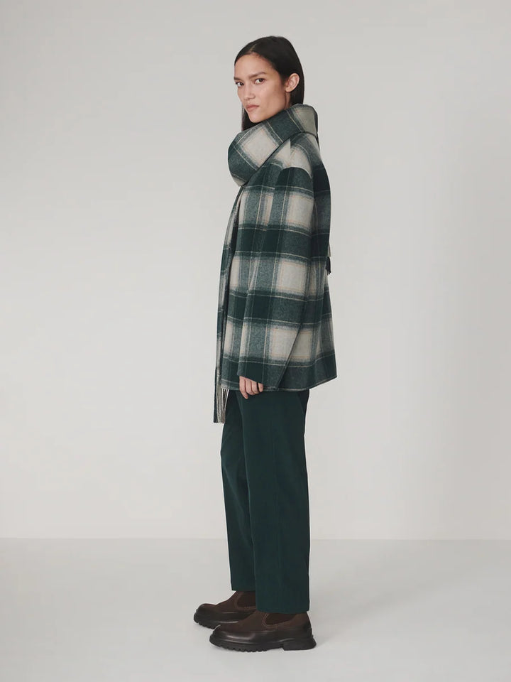 Alderton Check Scarf Coat - Ponderosa Pine Check