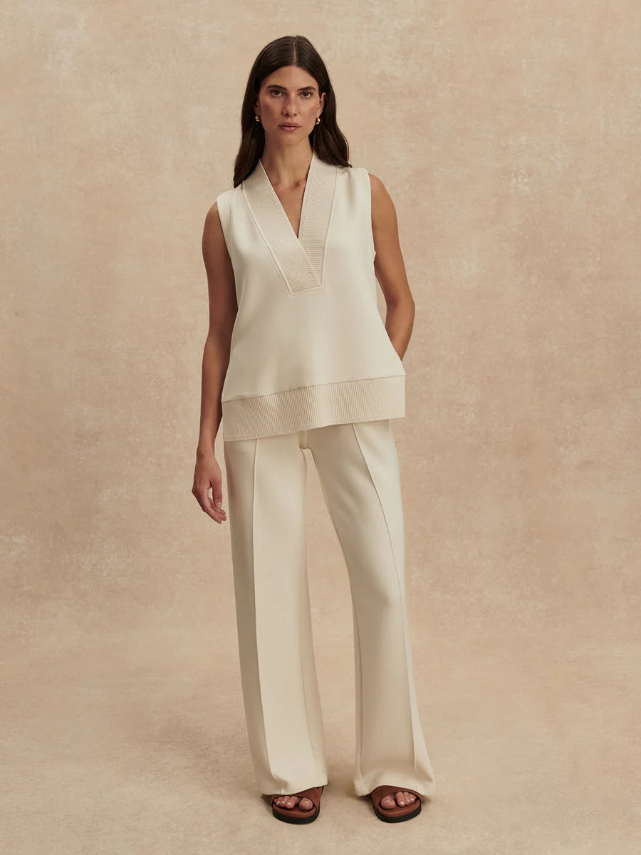 Freida V Neck Tank - Pristine