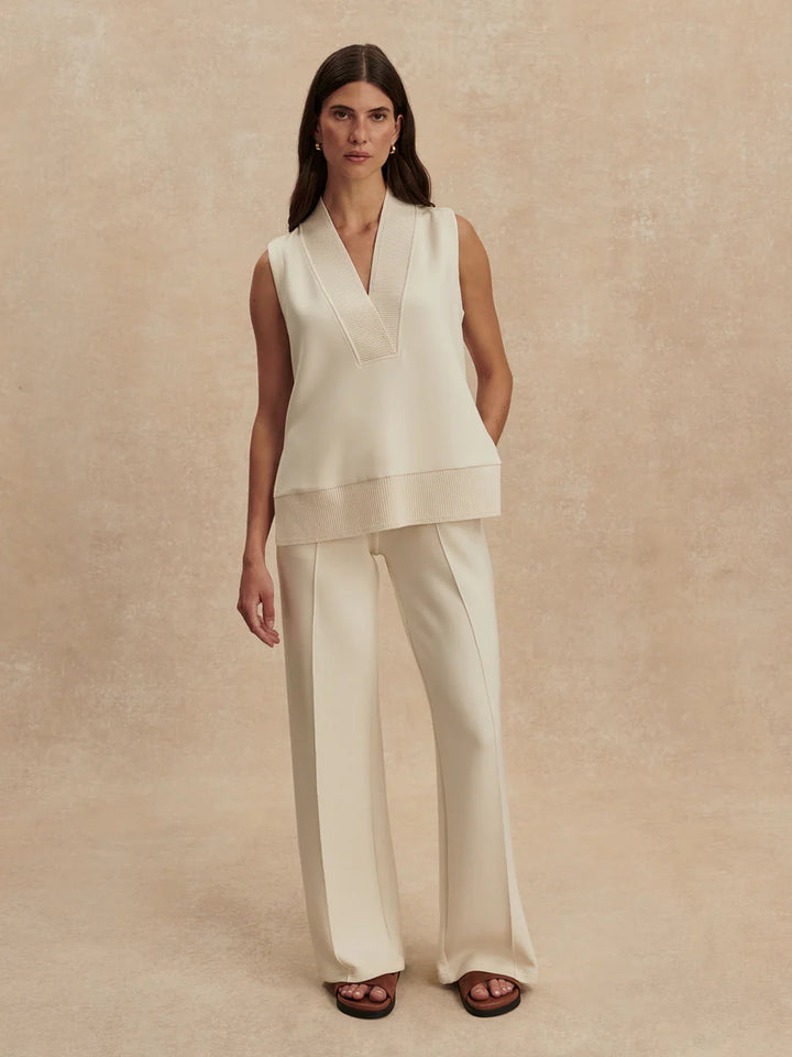 Freida V Neck Tank - Pristine