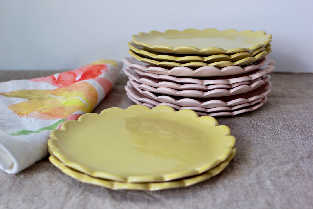 Small Camellia Plate White