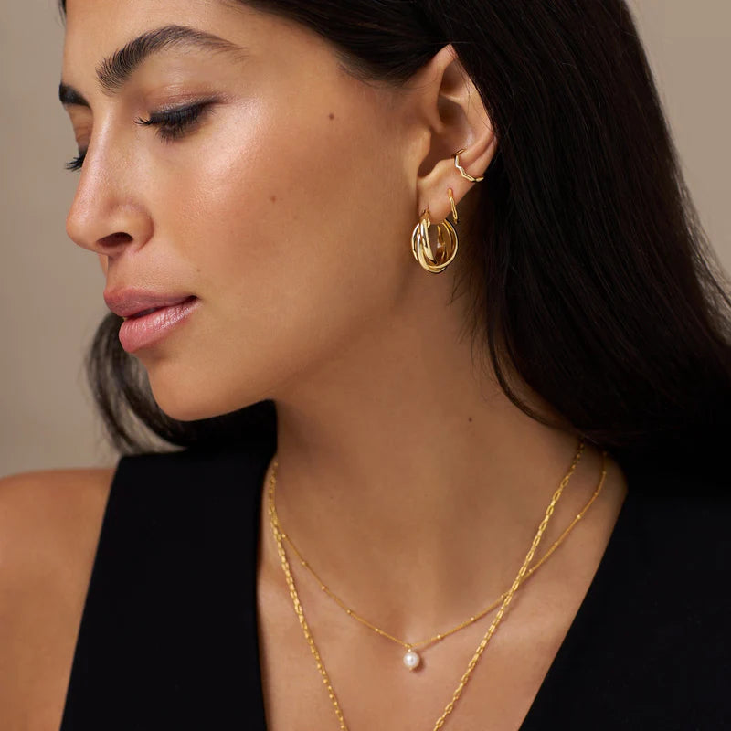 ORE26407 Hoop Earrings Gold