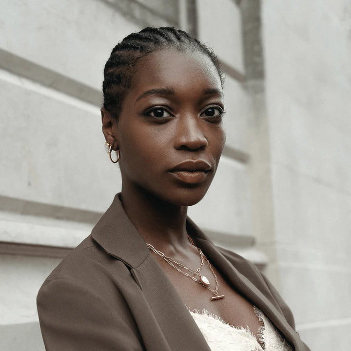 ORE30562 Polished Molten Oval Hoop