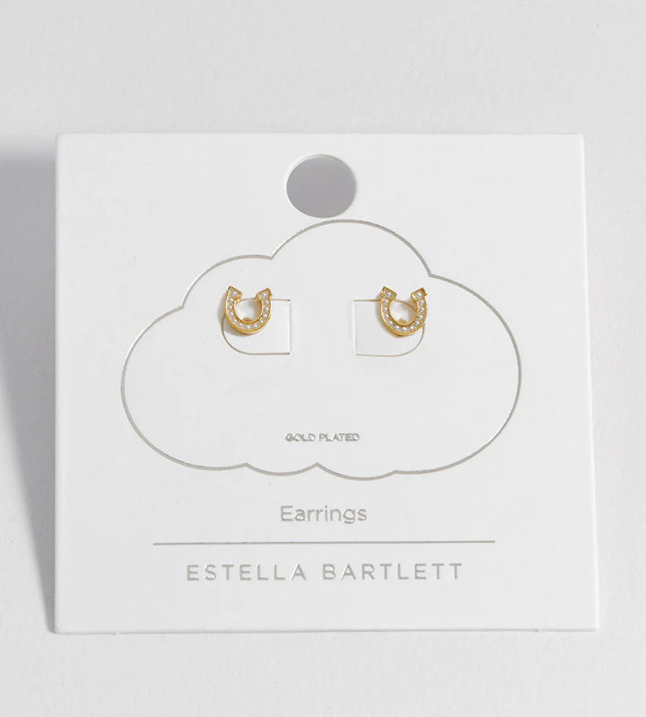 EBE6893G pearl horseshoe earrings
