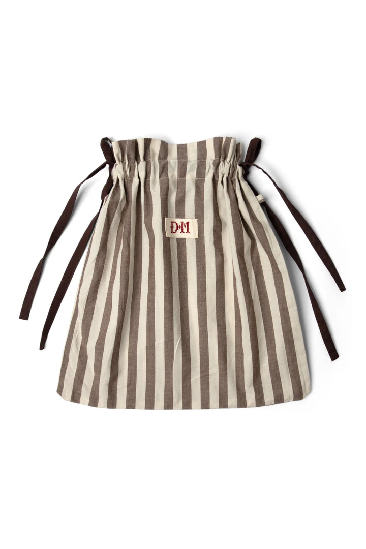 Izzy Pj Set - Choc Ecru Stripe