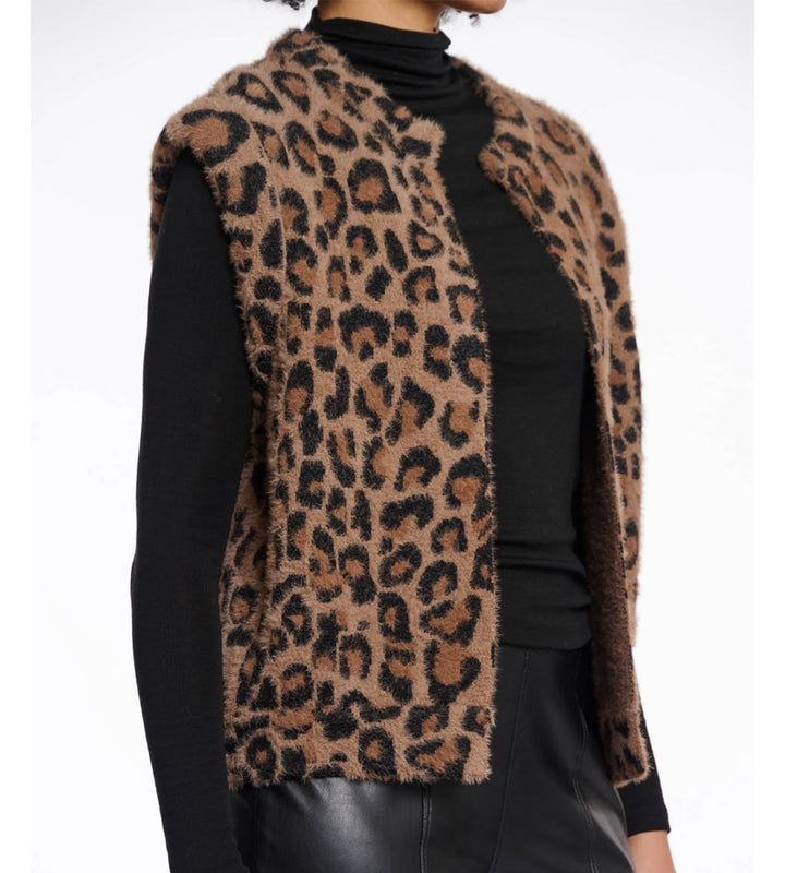 Elona Waistcoat - Leopard