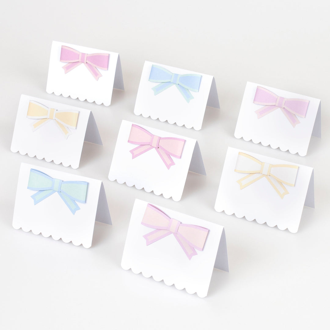 Pastel Bow Placecards - 273560